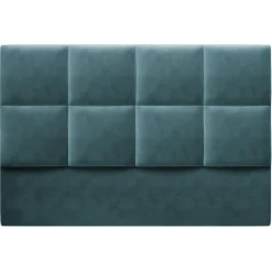 Tête de lit en Velours Begonia pétrole - 180x120 cm-Mazzini Sofas Online