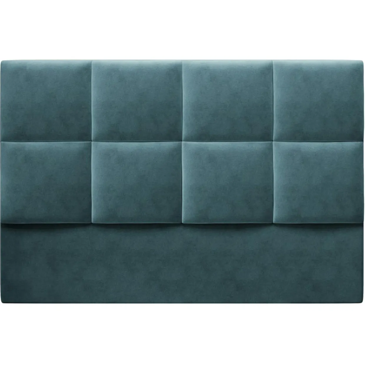 Tête de lit en Velours Begonia pétrole - 180x120 cm-Mazzini Sofas Online