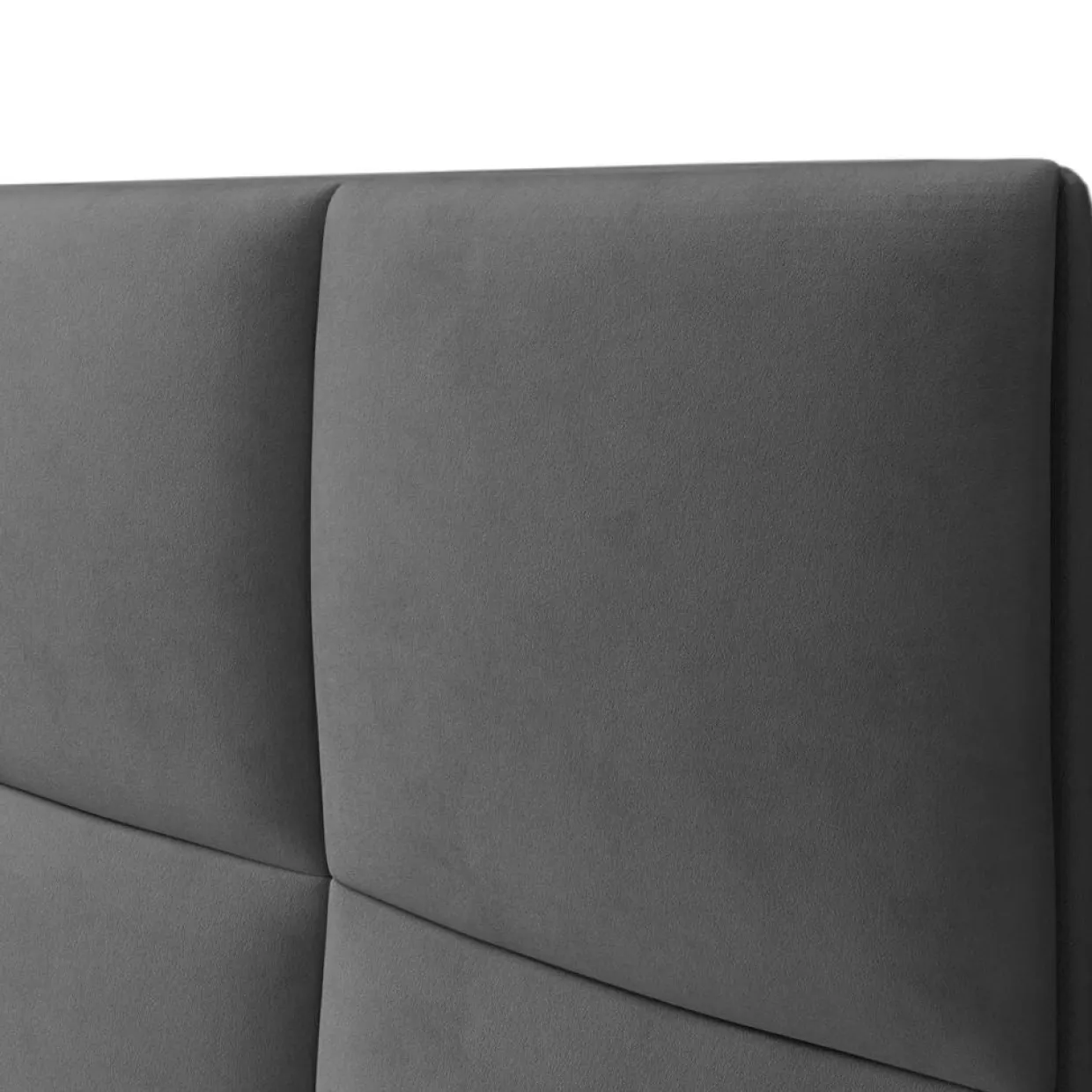 Mazzini Sofas Têtes De Lit^Tête de lit en Velours Begonia gris foncé - 160 cm