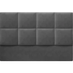 Mazzini Sofas Têtes De Lit^Tête de lit en Velours Begonia gris foncé - 160 cm