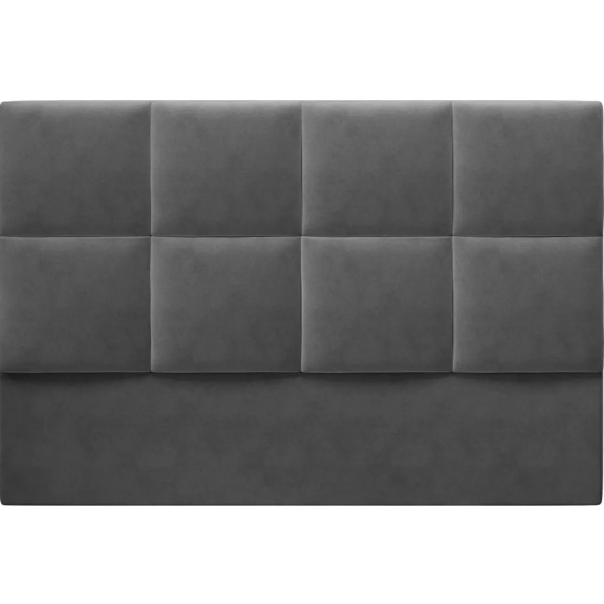 Mazzini Sofas Têtes De Lit^Tête de lit en Velours Begonia gris foncé - 160 cm