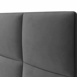 Tête de lit en Velours Begonia gris foncé - 200 cm-Mazzini Sofas Discount