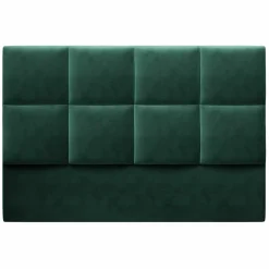 Mazzini Sofas Têtes De Lit^Tête de Lit en Velours Begonia vert bouteille - 140x120 cm