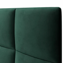 Mazzini Sofas Têtes De Lit^Tête de Lit en Velours Begonia vert bouteille - 140x120 cm