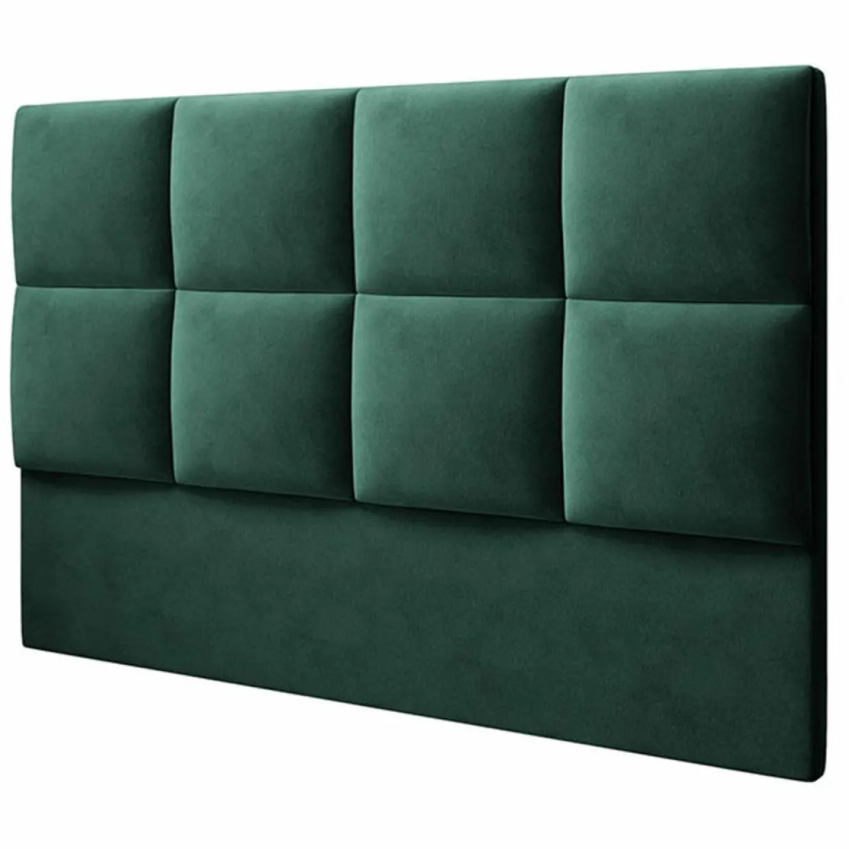 Mazzini Sofas Têtes De Lit^Tête de Lit en Velours Begonia vert bouteille - 140x120 cm