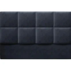 Tête de lit en Velours Begonia bleu foncé - 180x120 cm-Mazzini Sofas Online