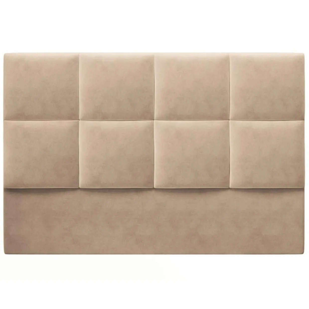 Mazzini Sofas Têtes De Lit^Tête de Lit en Velours Begonia beige - 140x120 cm