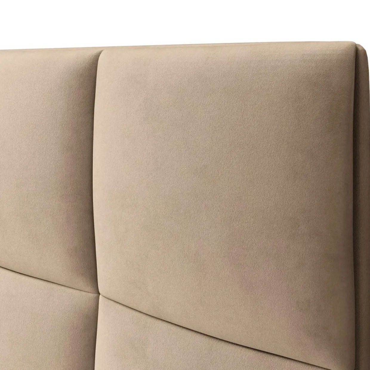 Mazzini Sofas Têtes De Lit^Tête de Lit en Velours Begonia beige - 140x120 cm