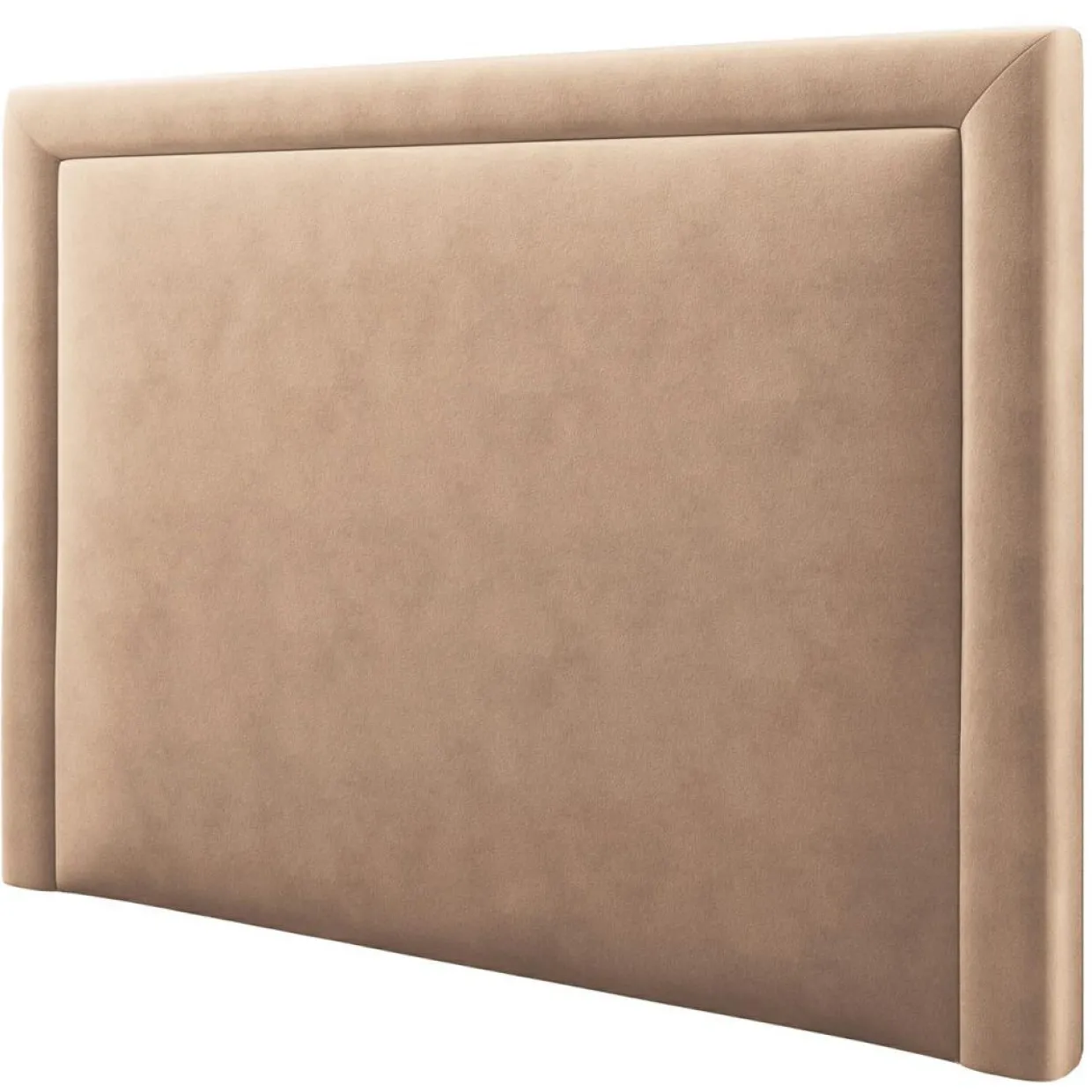 Tête De Lit En Velours Primevere beige - 160x120 cm-Mazzini Sofas Discount