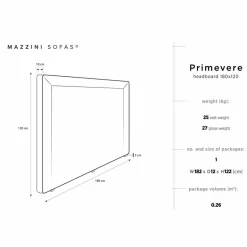 Mazzini Sofas Têtes De Lit^Tête de Lit en Velours Primevere pétrole - 180x120 cm