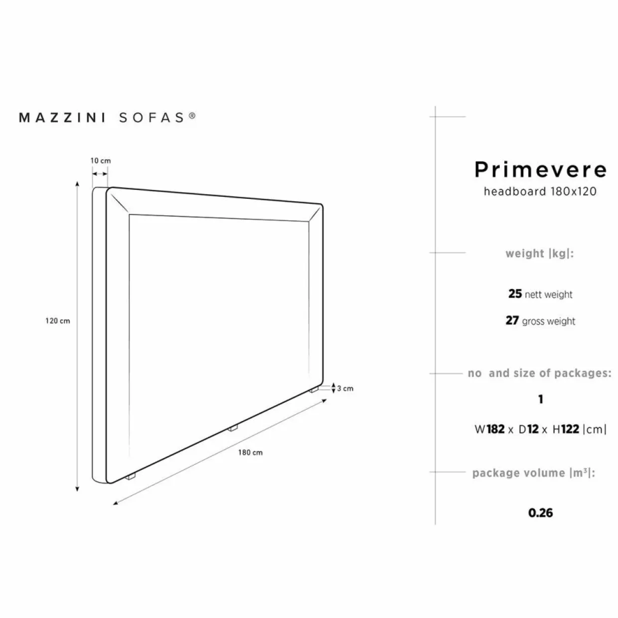Mazzini Sofas Têtes De Lit^Tête de Lit en Velours Primevere pétrole - 180x120 cm