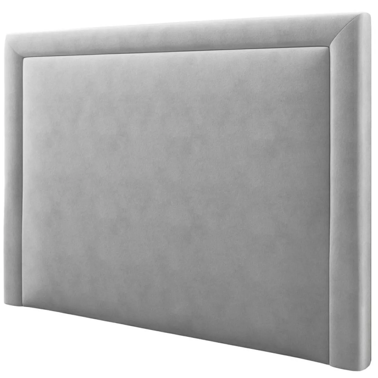 Mazzini Sofas Têtes De Lit^Tête de lit en Velours Primevere gris clair - 180x120 cm