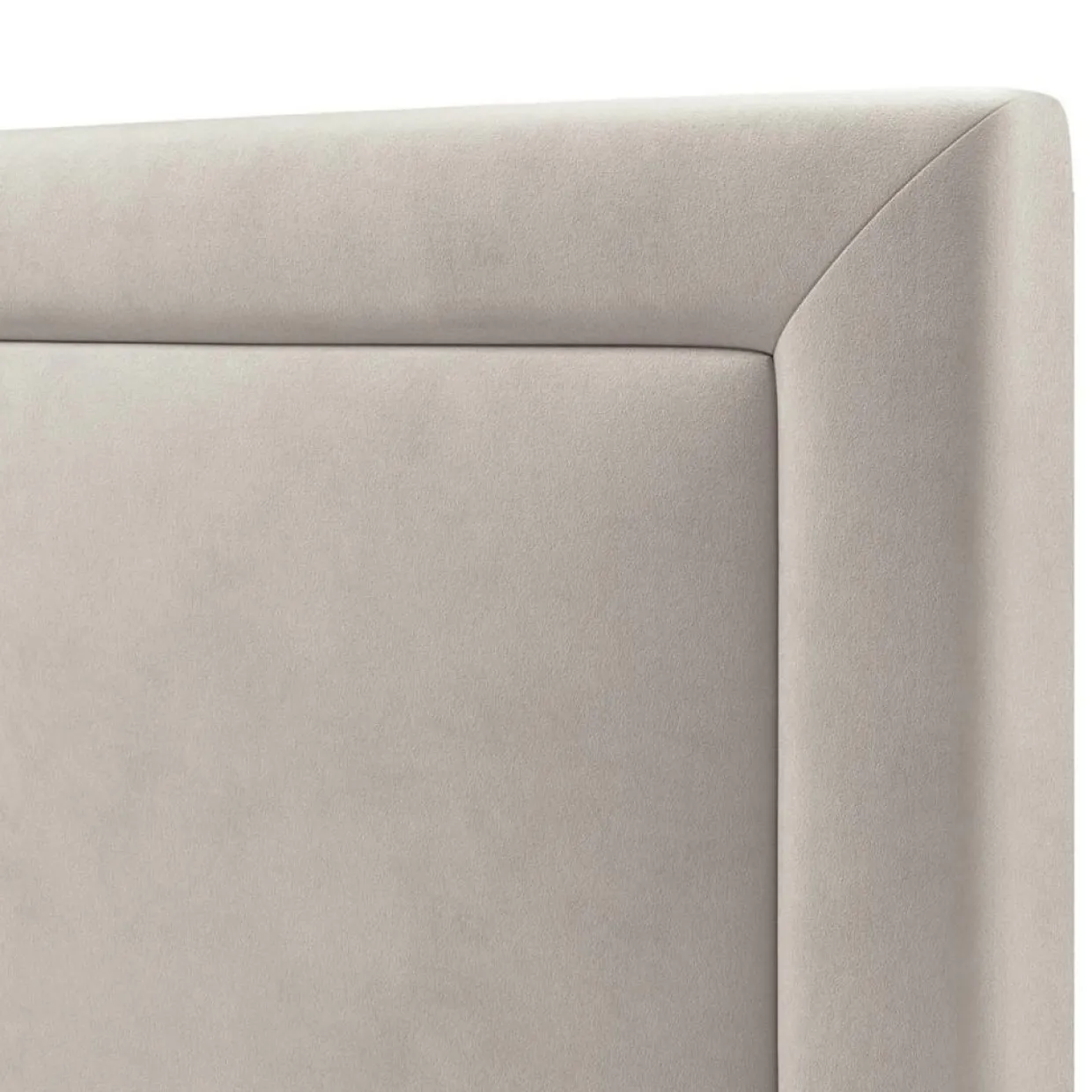 Tête de lit en Velours Primevere beige clair - 180x120 cm-Mazzini Sofas Clearance