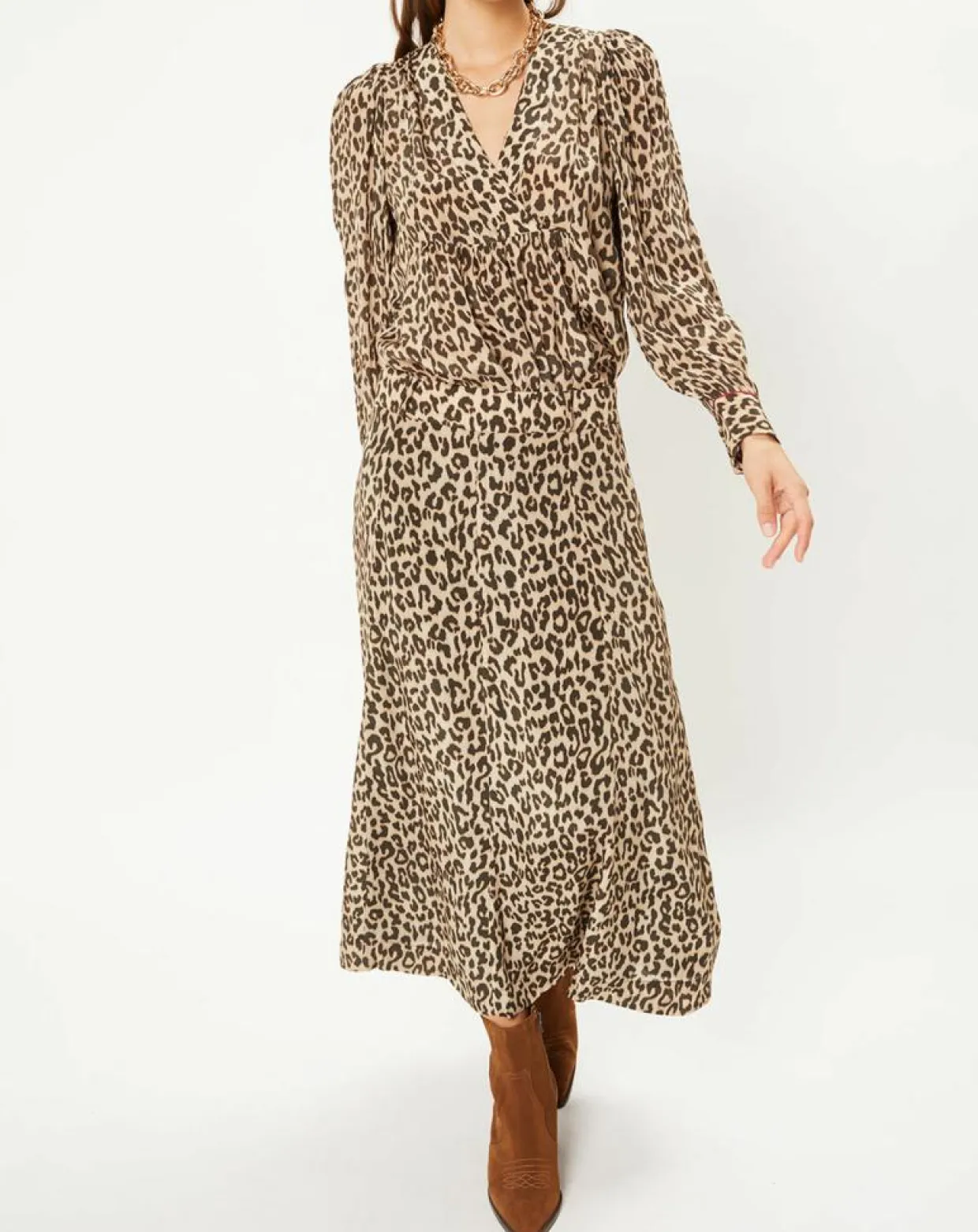 Femme Stella Forest Tops Et Blouses^Tunique col V Léo marron