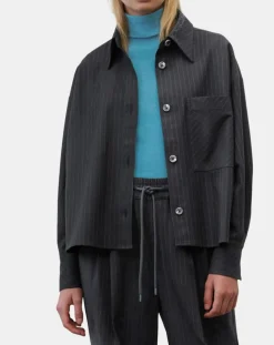 Femme Marc O'Polo Vestes, Blousons^Veste à rayures noire