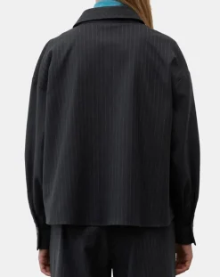 Femme Marc O'Polo Vestes, Blousons^Veste à rayures noire
