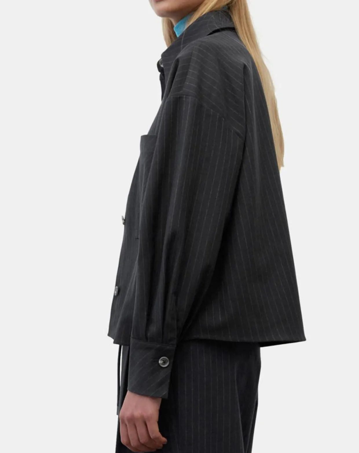 Femme Marc O'Polo Vestes, Blousons^Veste à rayures noire