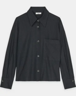 Femme Marc O'Polo Vestes, Blousons^Veste à rayures noire