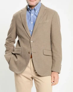 Veste à imprimé Prince de Galles beige foncé-Hackett London Hot