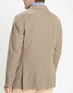 Veste à imprimé Prince de Galles beige foncé-Hackett London Hot
