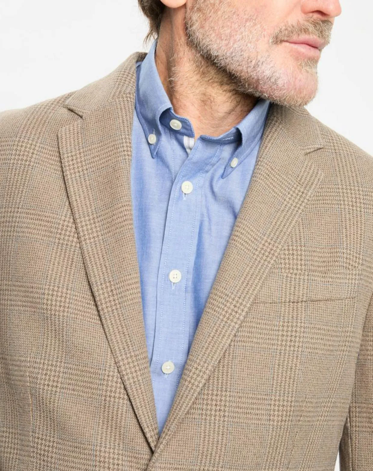 Veste à imprimé Prince de Galles beige foncé-Hackett London Hot