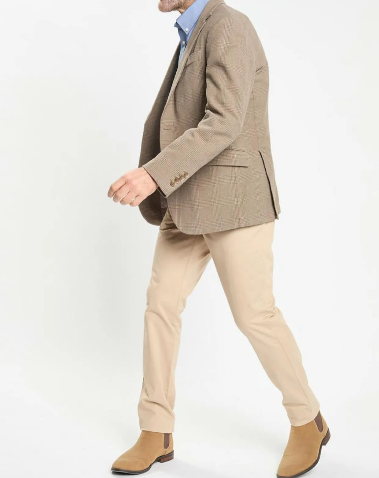 Veste à imprimé Prince de Galles beige foncé-Hackett London Hot