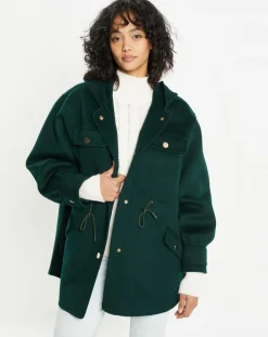 Femme Lou Andrea Vestes, Blousons^Veste 100% Laine Carla vert sapin