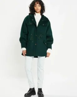 Femme Lou Andrea Vestes, Blousons^Veste 100% Laine Carla vert sapin