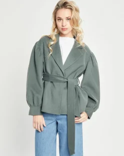 Femme Lou Andrea Vestes, Blousons^Veste 100% Laine kaki