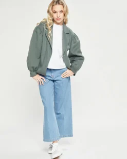 Femme Lou Andrea Vestes, Blousons^Veste 100% Laine kaki