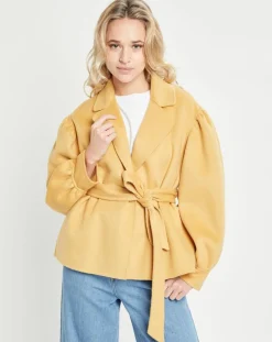 Femme Lou Andrea Vestes, Blousons^Veste 100% Laine ocre