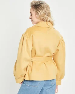 Femme Lou Andrea Vestes, Blousons^Veste 100% Laine ocre