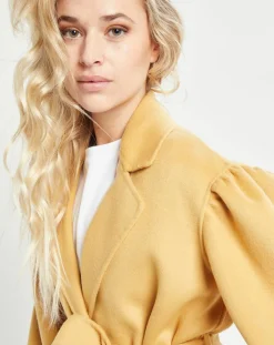 Femme Lou Andrea Vestes, Blousons^Veste 100% Laine ocre
