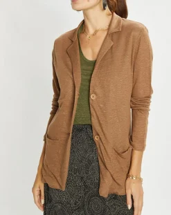Veste 100% Lin Essential écorce-Lauren Vidal Best