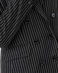 Veste Amance rayure noire-Indies Online