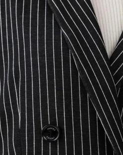 Veste Amance rayure noire-Indies Online
