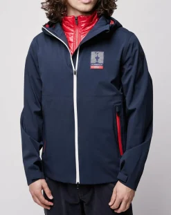 Veste avec doublure amovible Newport 3 couches bleu/rouge-North Sails Sale