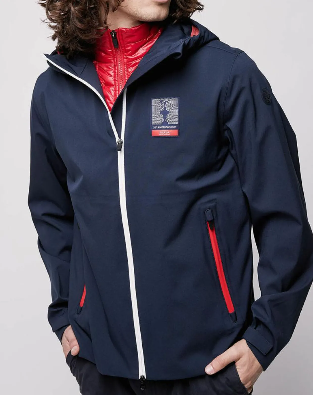 Veste avec doublure amovible Newport 3 couches bleu/rouge-North Sails Sale