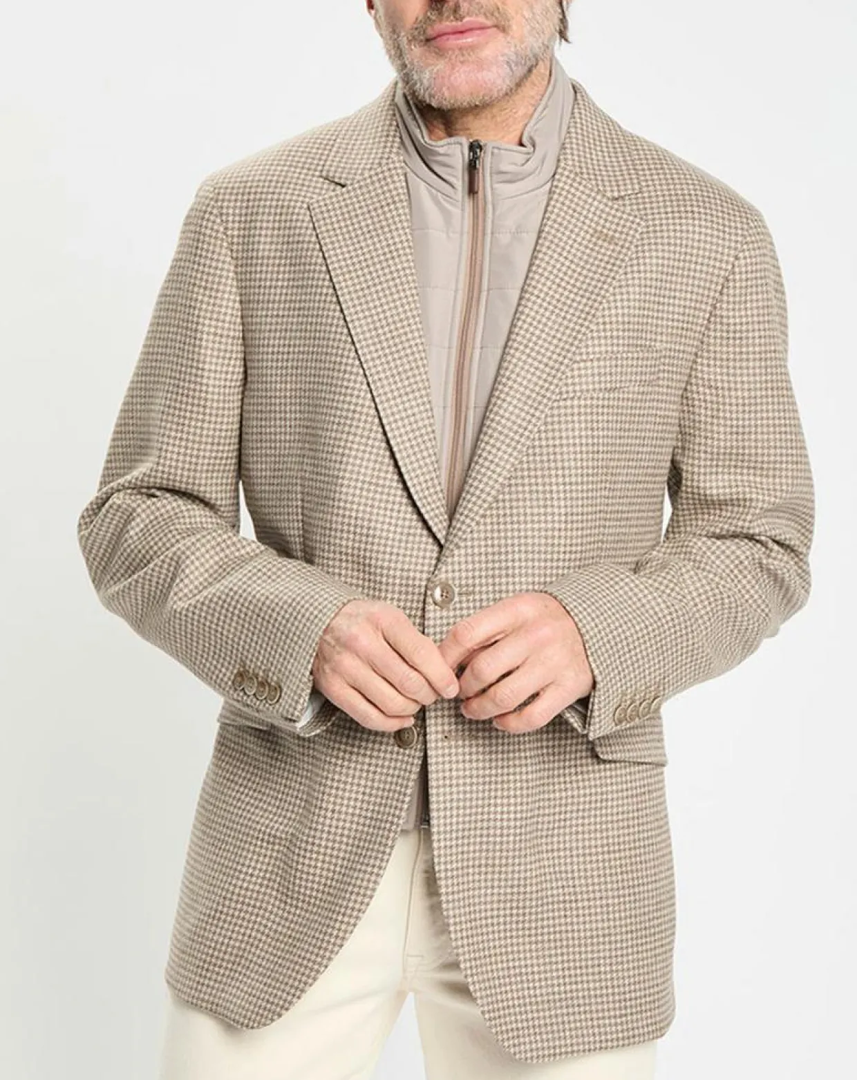 Veste avec parement amovible beige-Hackett London