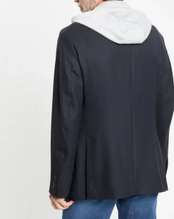 Veste avec parement amovible bleu marine-Hackett London Hot