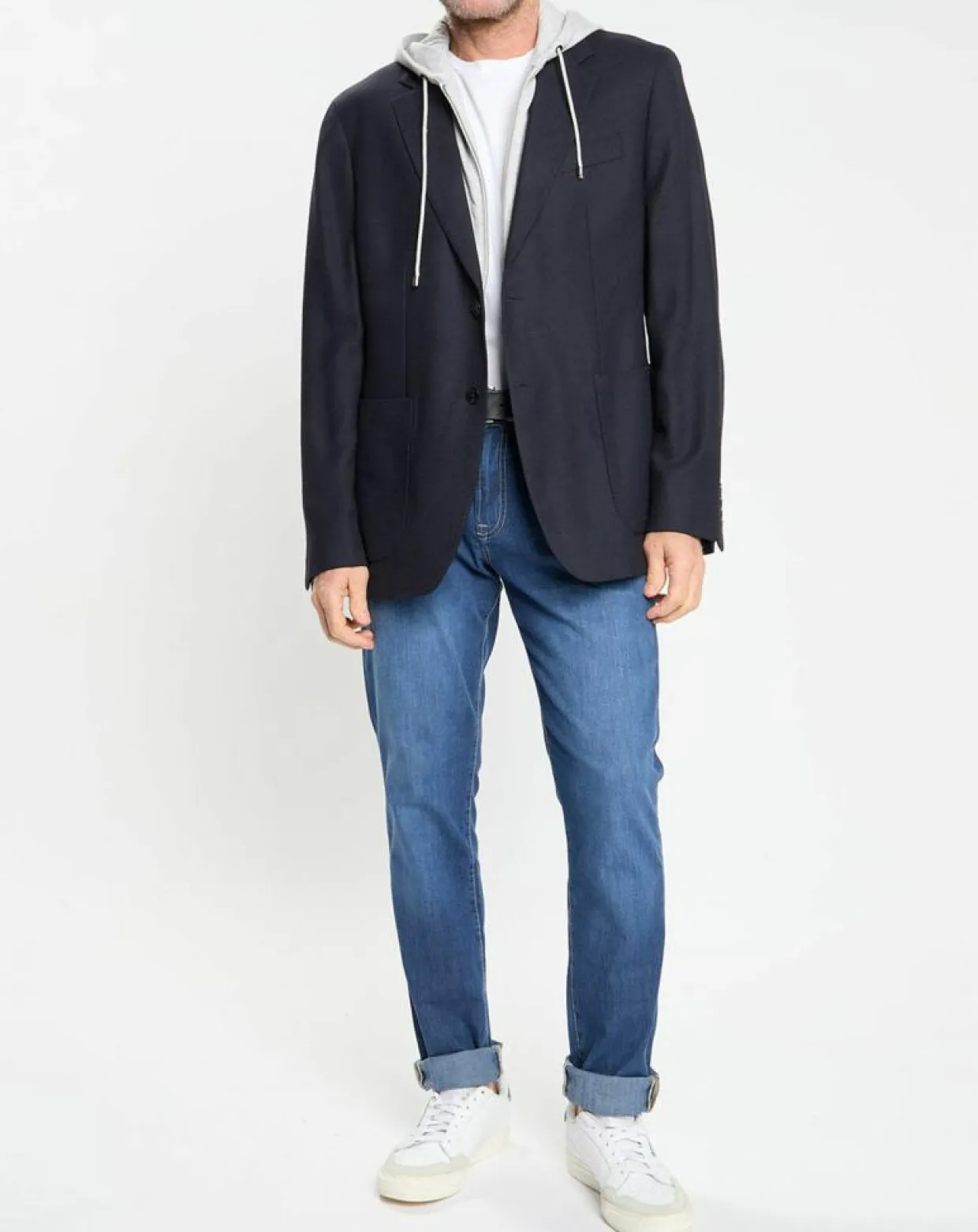 Veste avec parement amovible bleu marine-Hackett London Hot
