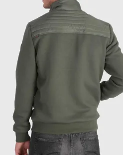 Veste bi-matière matelassée Caba kaki-Kaporal 5 Discount