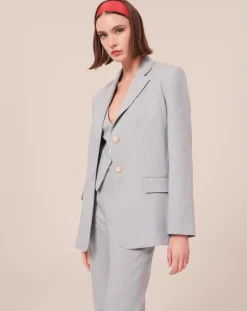 Femme Tara Jarmon Vestes, Blousons^Veste blazer bleue