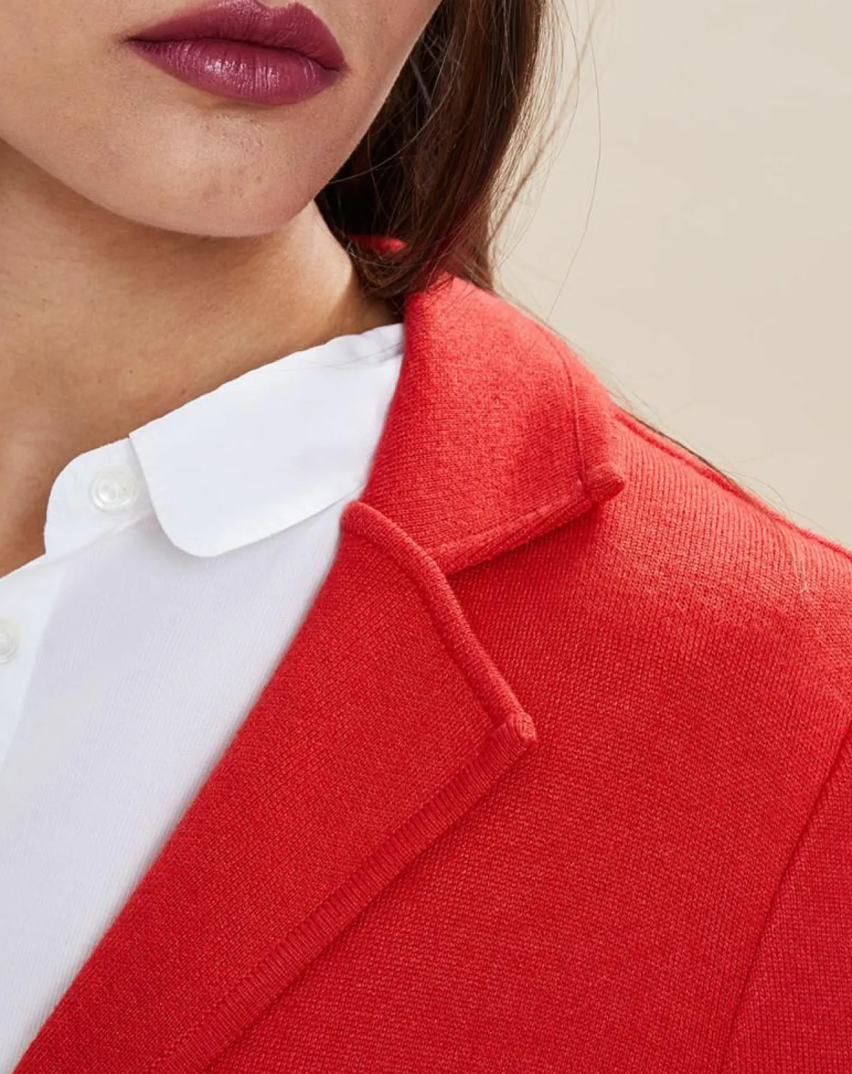 Femme Devernois Vestes, Blousons^Veste blazer en Laine mélangée Voilier rouge