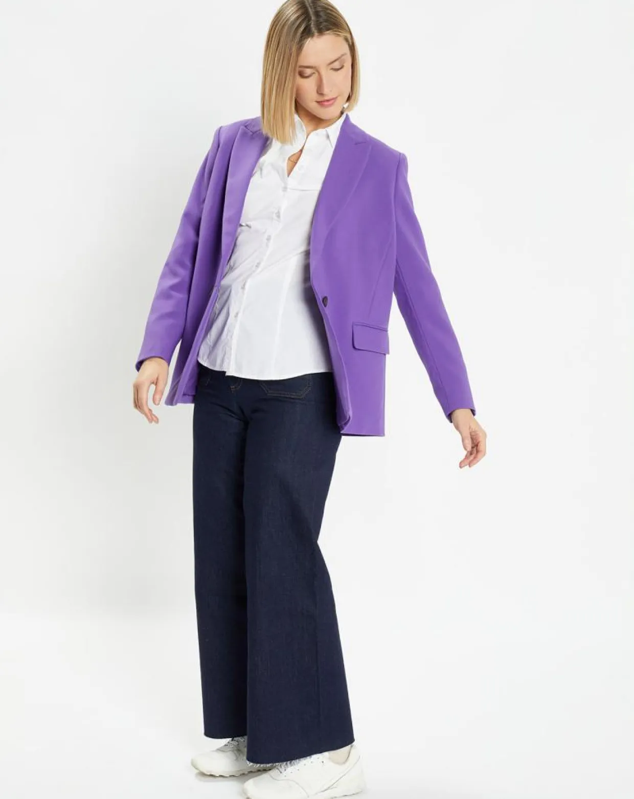Veste blazer Rune double boutonnage violette-Galeries Lafayette Outlet