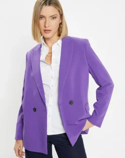 Veste blazer Rune double boutonnage violette-Galeries Lafayette Outlet