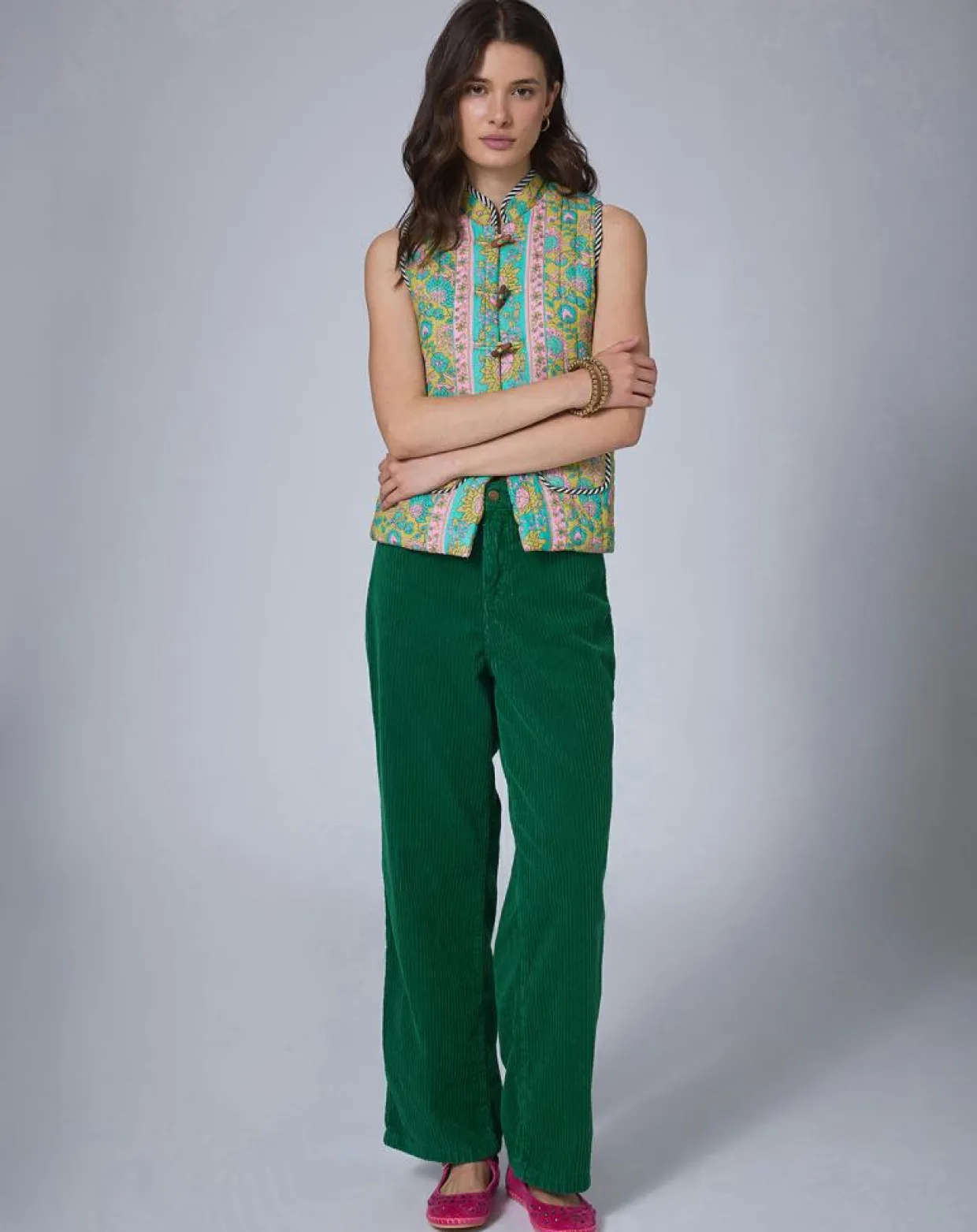 Veste Bohemian Hindi kaki-Manoush Discount