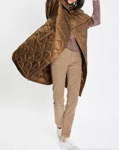 Veste cape matelassée padded marron-Marc O'Polo New
