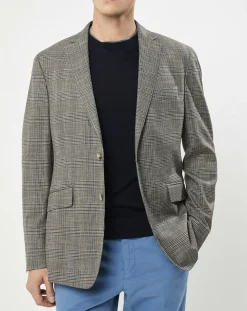 Homme Hackett London Vestes, Blousons^Veste Chek imprimée prince de galles beige