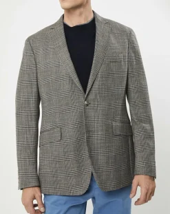 Homme Hackett London Vestes, Blousons^Veste Chek imprimée prince de galles beige